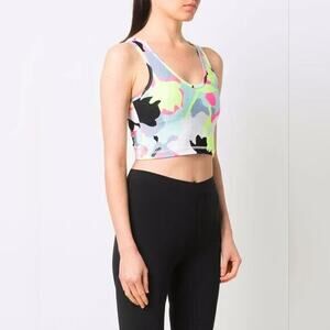 DKNY Sport Women's Zest Camo Floral Print Size XS Impact Sports Bra NWT
